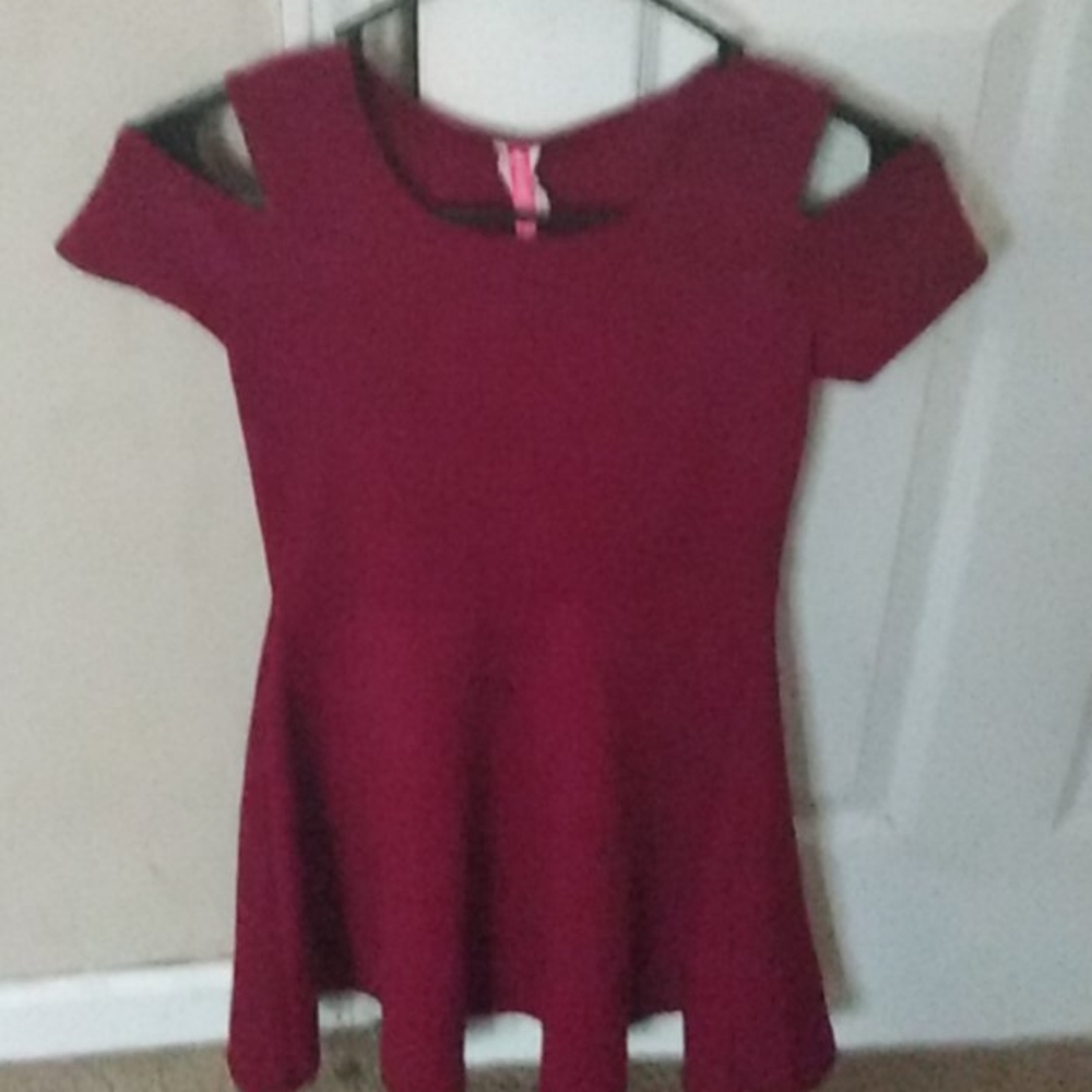 A velvet dress